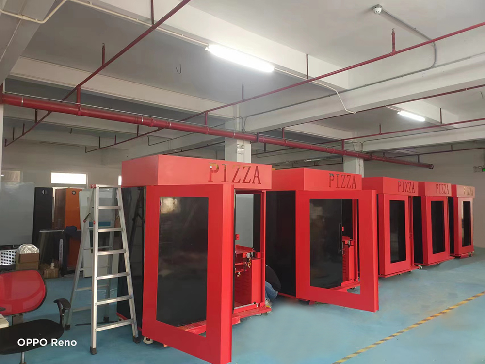 Self-Service Fast Food Making Machine Fully Automatic Pizza Vending Machines