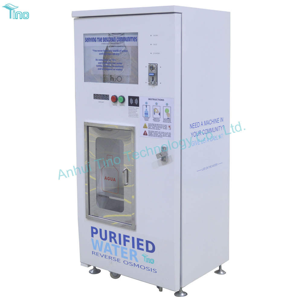 LCD Screen Water Vending Machine with TDS and Filter Replacement Reminding