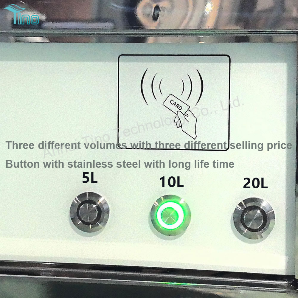 LCD Screen Water Vending Machine with TDS and Filter Replacement Reminding