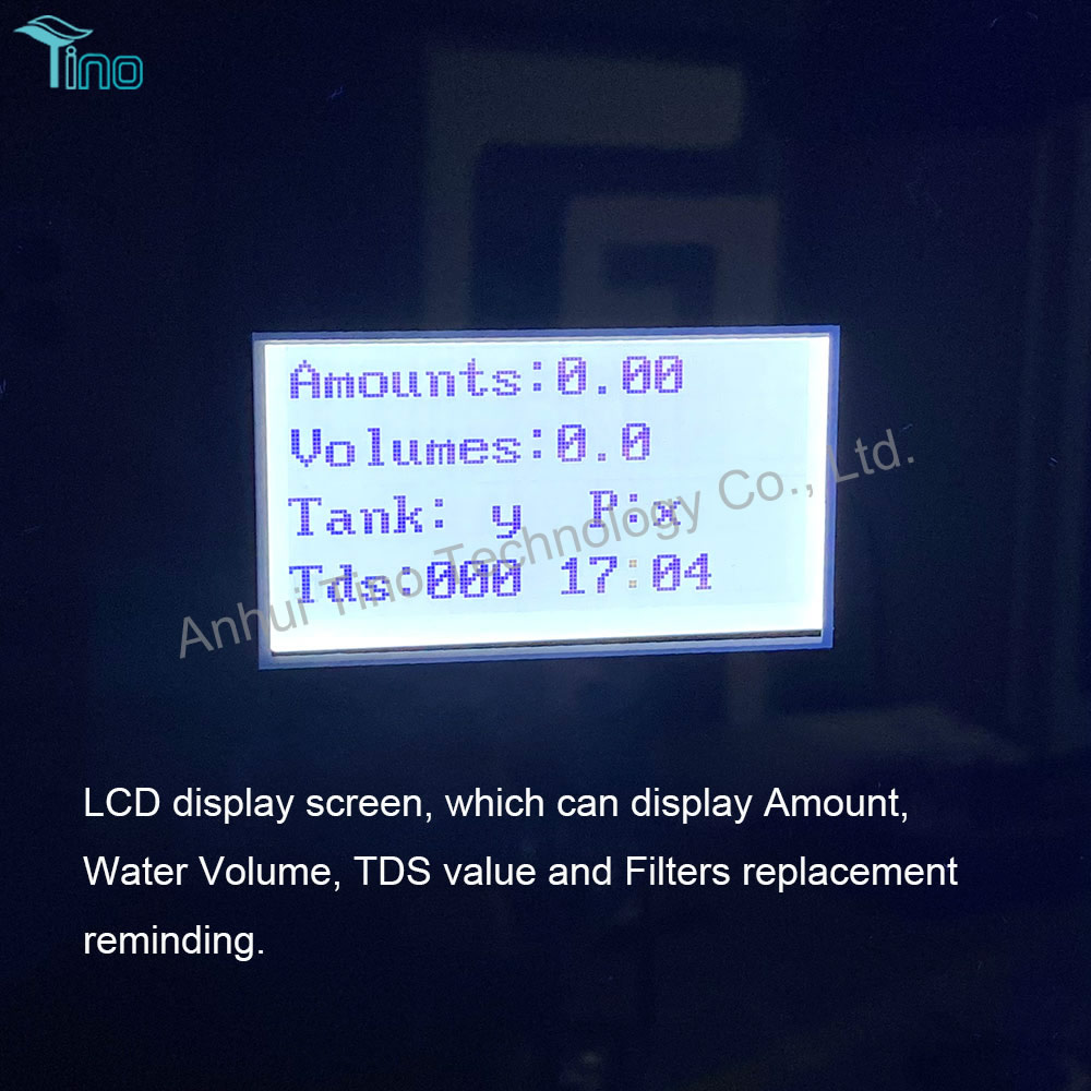 IC Card Coin Payment Wall Mounted Smart Water Vending Machine